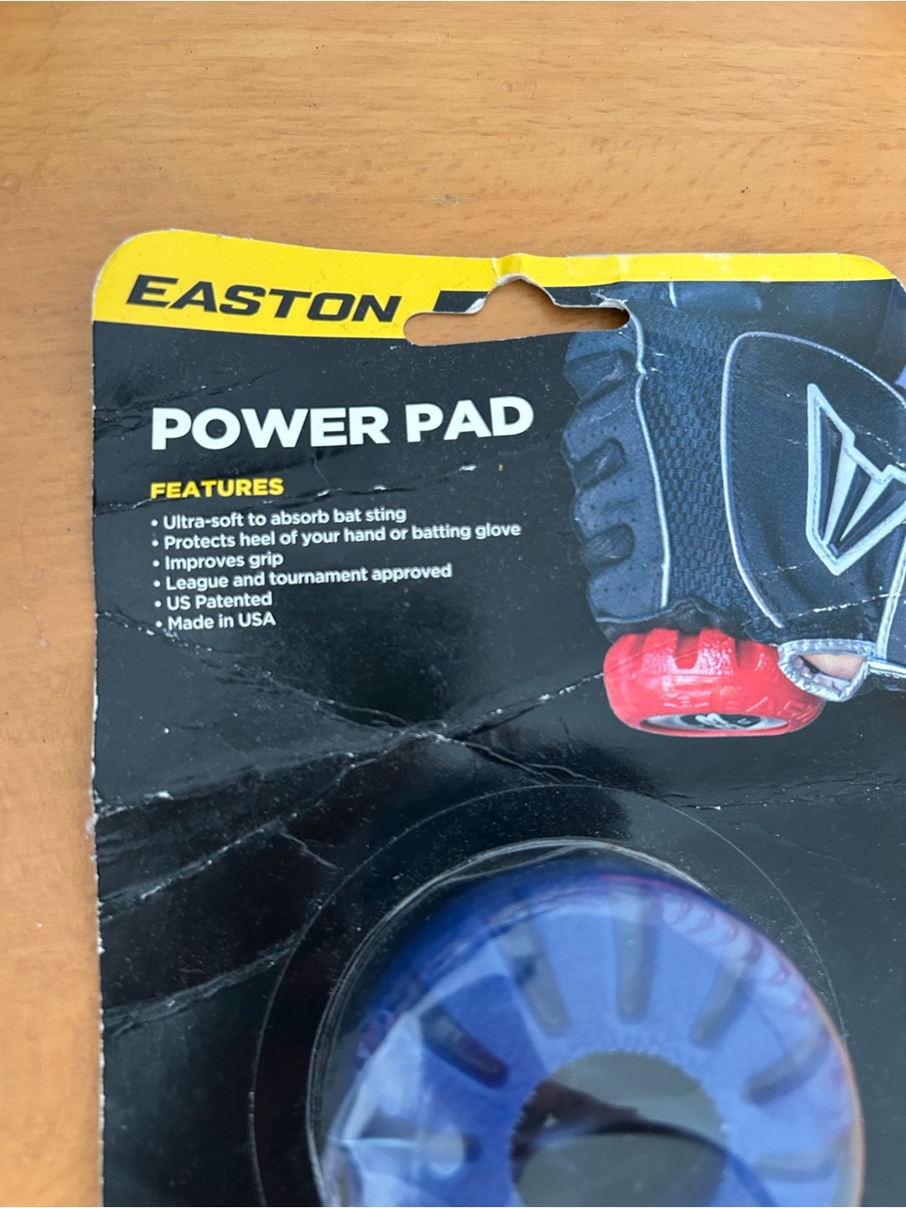 Easton Power Pad Royal Blue Bat Vibration Dampener - Picture 3 of 3